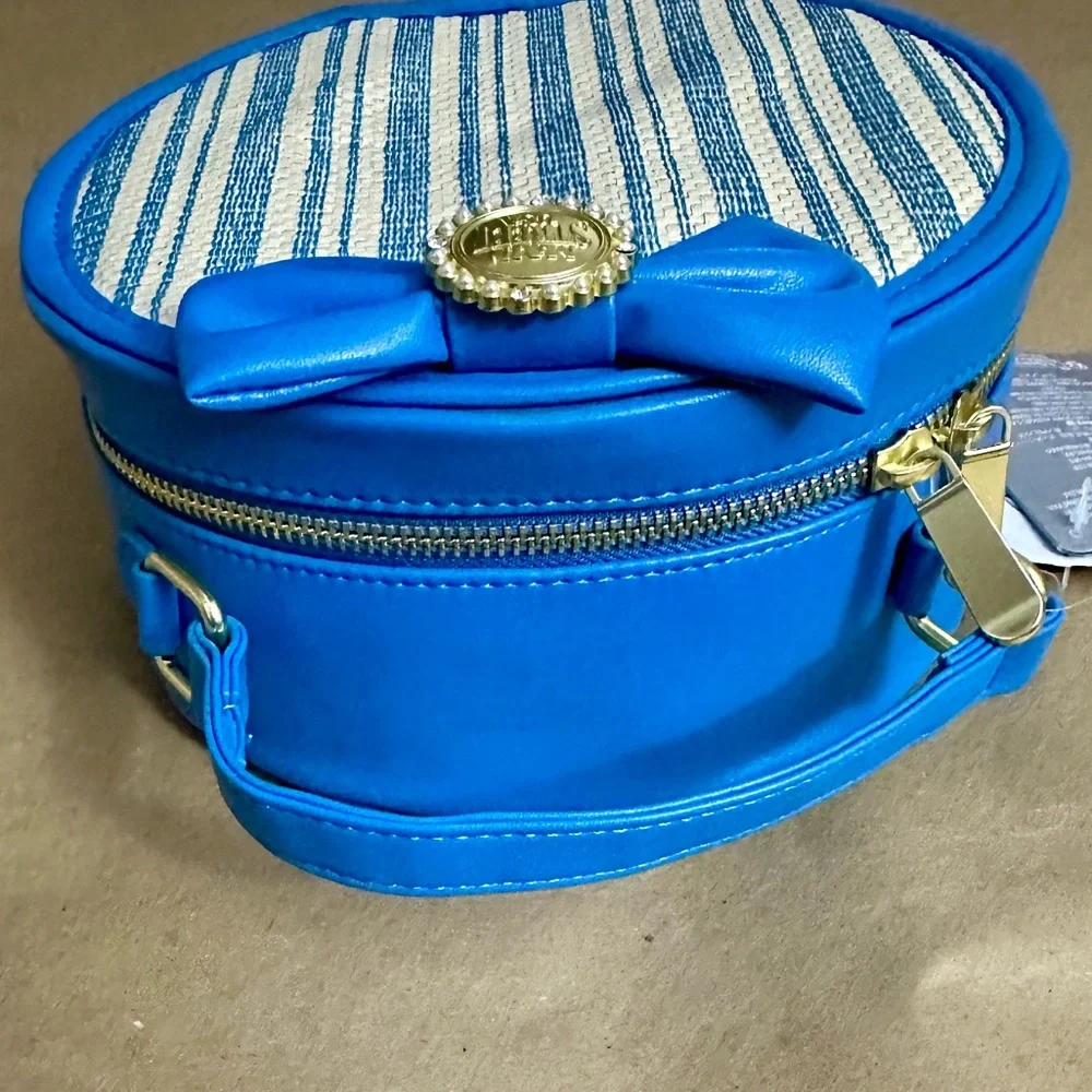 NWT Disney Parks Main Street USA The Dapper Dans Blue Crossbody Handbag